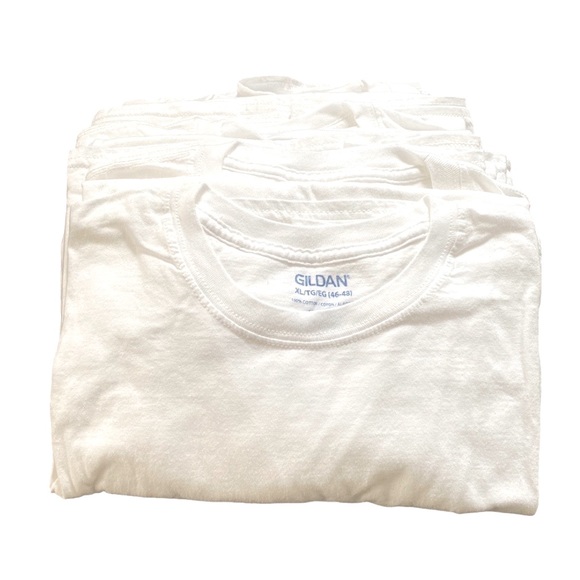 6 NWOT Gildan Men’s Tee Shirts - Picture 3 of 3